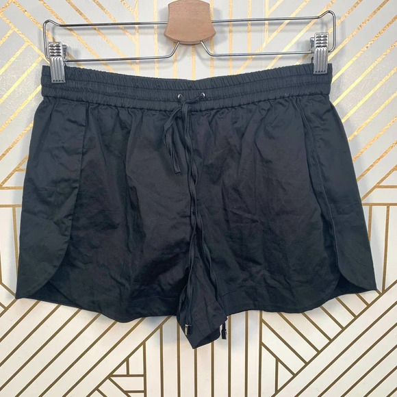 Robert Rodriguez Black Cotton Drawstring Shorts - Picture 1 of 10
